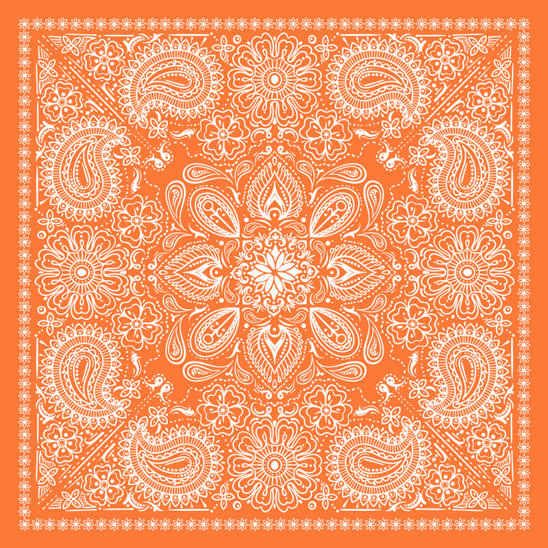 Mandala Ornament mandala vinyl rug - TenStickers