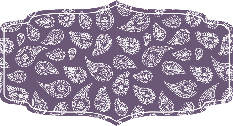 Paisley Mandala Motif mandala vinyl rug - TenStickers