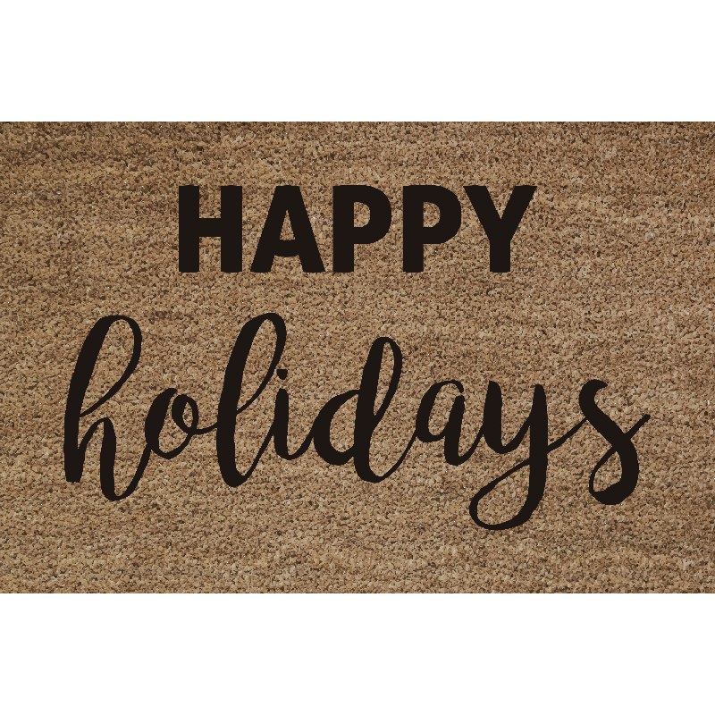 Festive Greeting Doormat Christmas vinyl rug - TenStickers