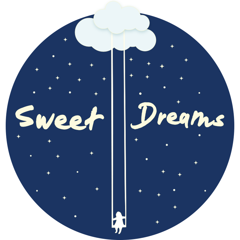 Sweet Dreams Swing nursery vinyl rug - TenStickers