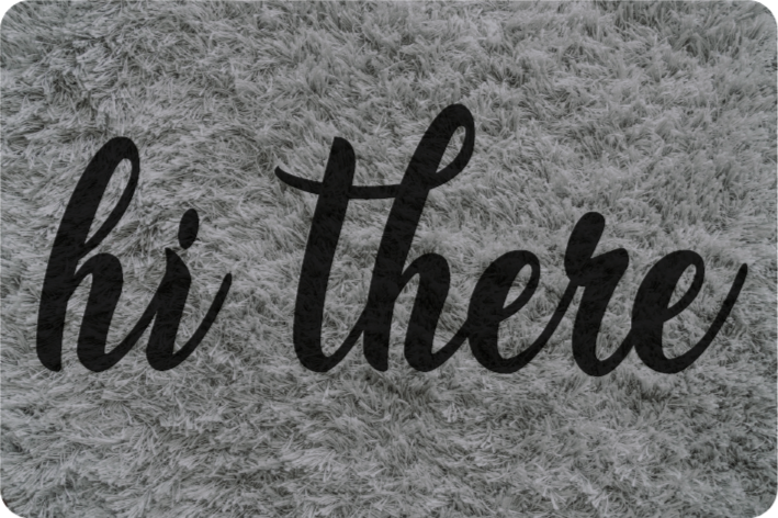 Hi There Decor custom rug - TenStickers