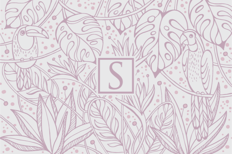 Pink Personalised Jungle nature rug - TenStickers