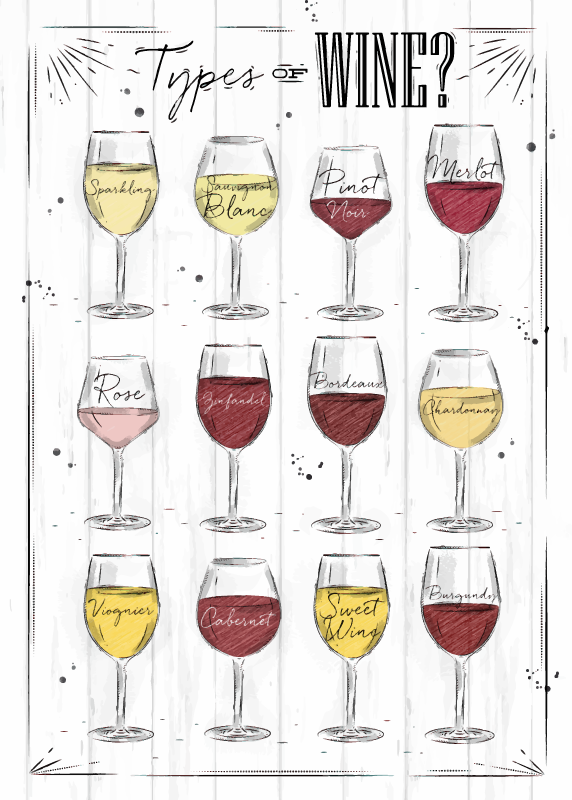 type of wines red custom rug - TenStickers