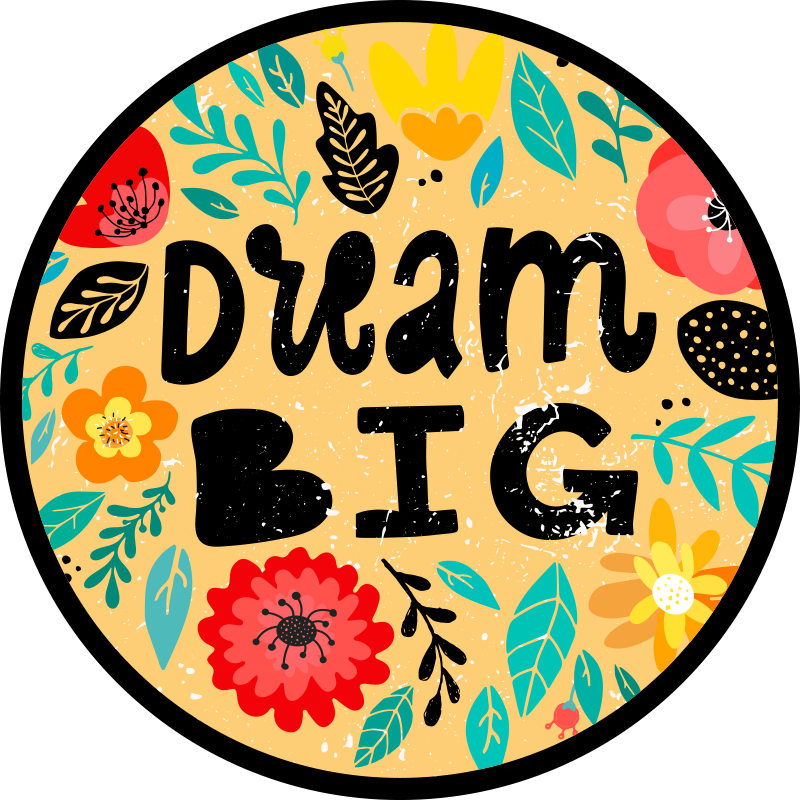 Dream Big Motif custom rug - TenStickers