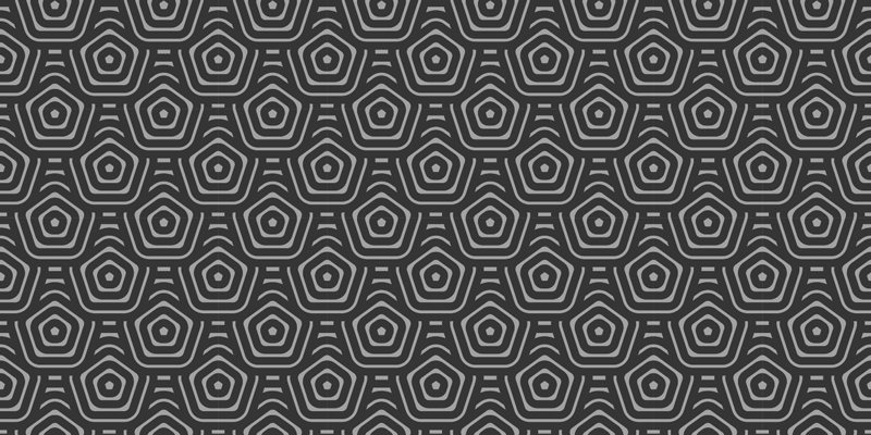 Hexagons gray tones geometric rugs - TenStickers