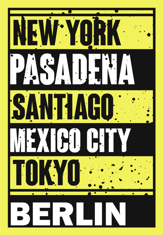 Cities Text Overlay custom rug - TenStickers