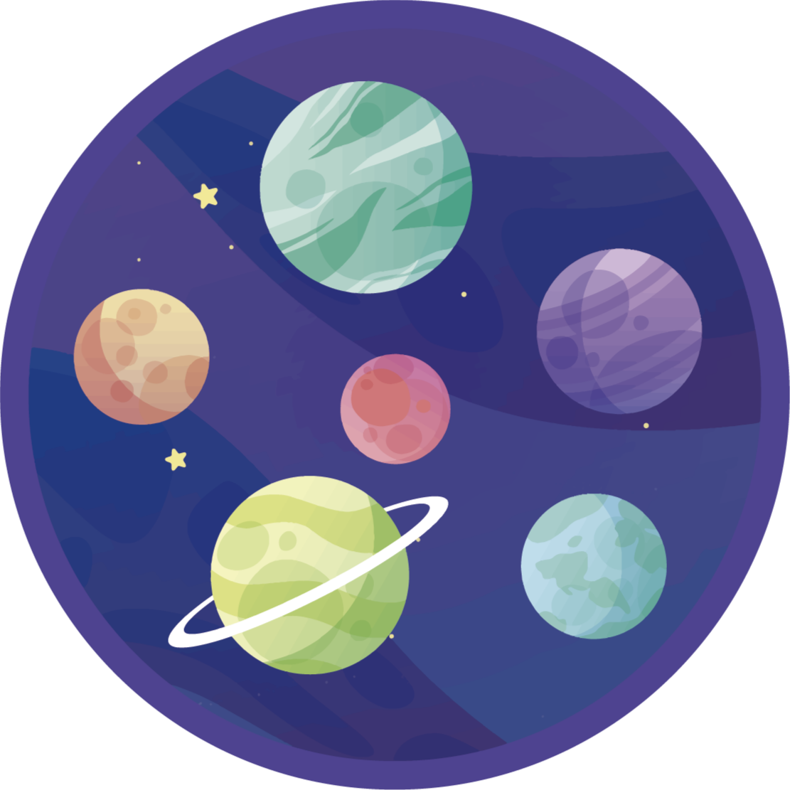 Space Exploration Imagery kids vinyl rug - TenStickers