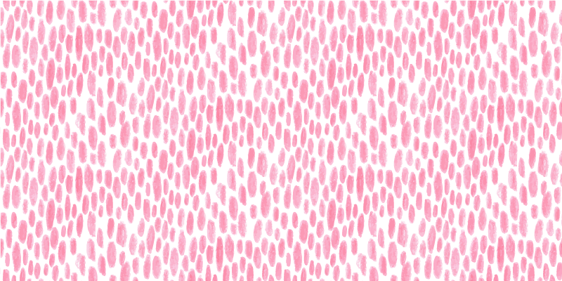 Pink Watercolor Dots teen vinyl rug - TenStickers