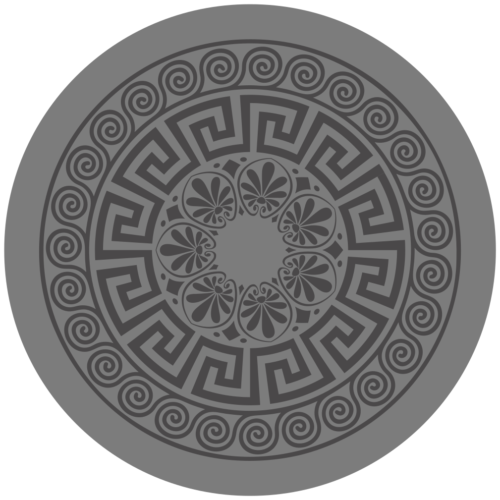 Mandala-Inspired Motif mandala vinyl rug - TenStickers