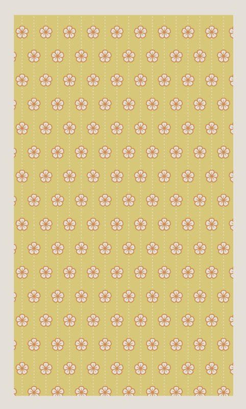 Floral Kitchen Accessory floral vinyl rug - TenStickers