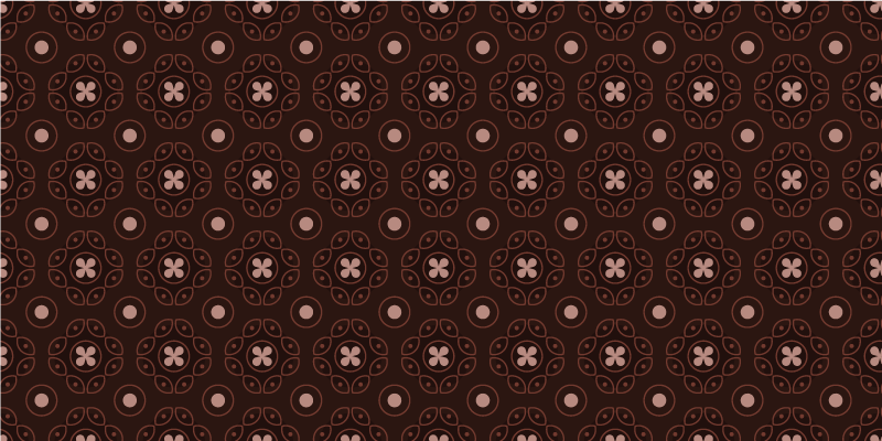 Mosaic Circular Patterns mosaic vinyl rug - TenStickers