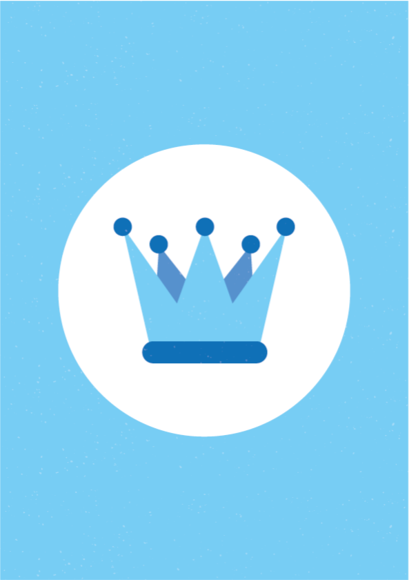 Royal Crown Emblem nursery vinyl rug - TenStickers