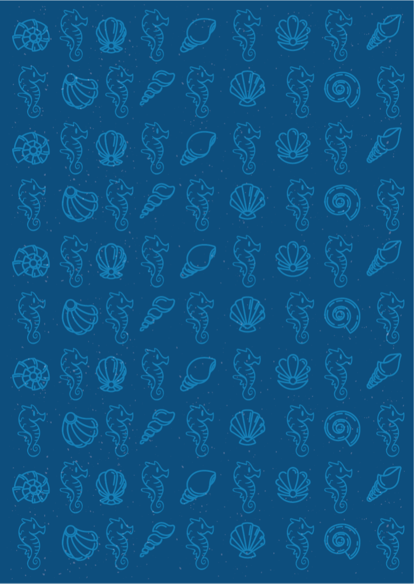 Marine Motifs Illustration animal vinyl rug - TenStickers