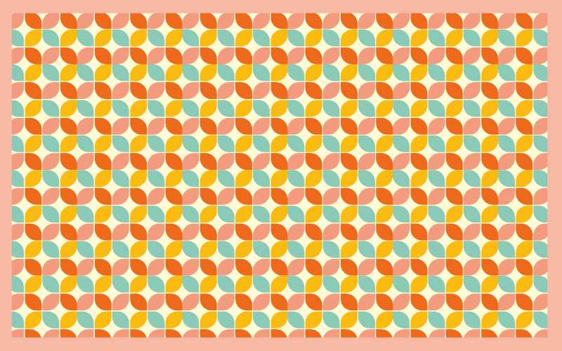 Geometric Hexagons geometric vinyl rug - TenStickers