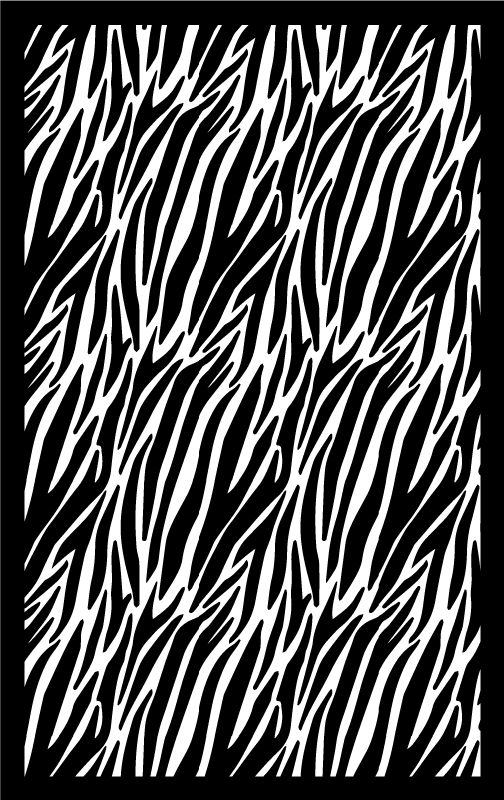 Zebra Stripe animal print vinyl rug - TenStickers