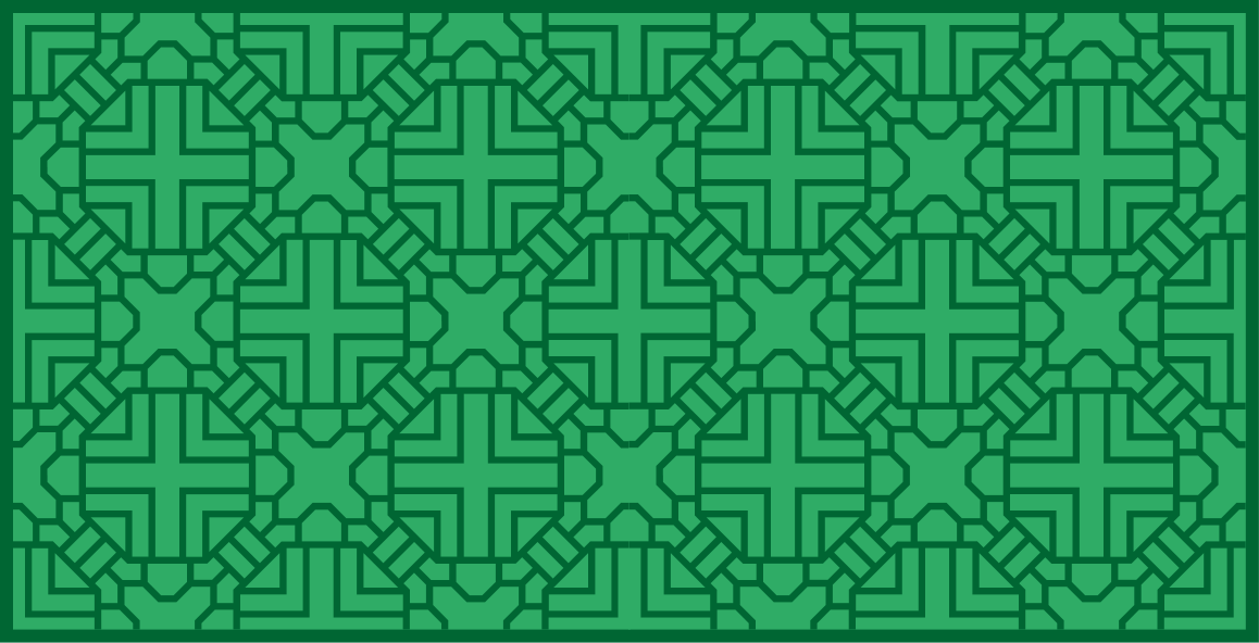 Geometric Green Pattern geometric vinyl rug - TenStickers