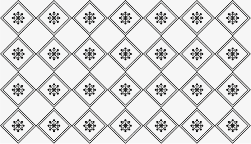 Monochrome Tiled Pattern tile vinyl rug - TenStickers