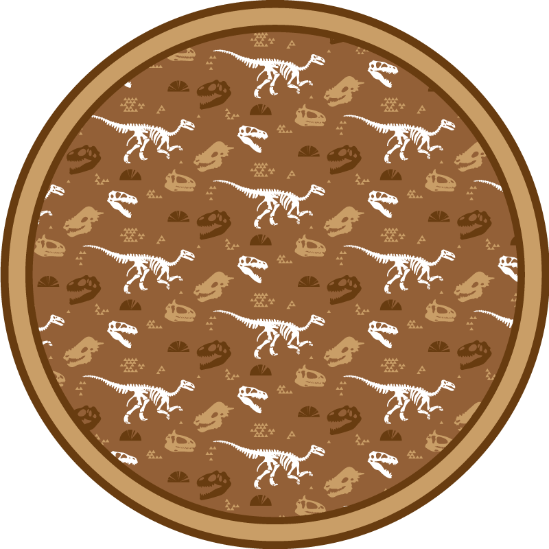 Dinosaur Motifs kids vinyl rug - TenStickers