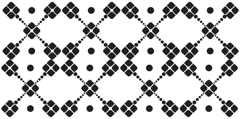 Geometric Dominoes geometric vinyl rug - TenStickers