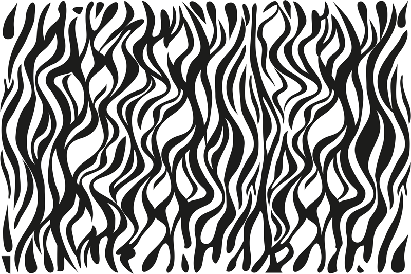 Zebra background animal print vinyl rug - TenStickers