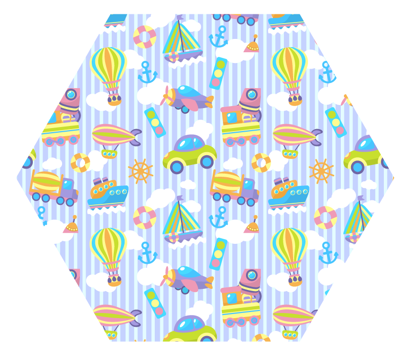 Childhood Imagery kids vinyl rug - TenStickers