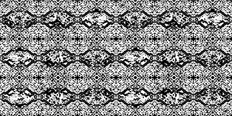 Cracked Monochrome animal print vinyl rug - TenStickers