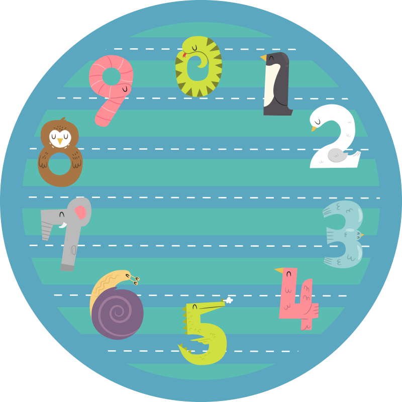 Circular Racetrack kids vinyl rug - TenStickers