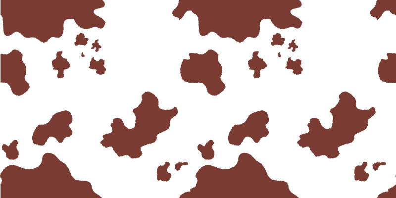 Cowhide Spots animal print vinyl rug - TenStickers