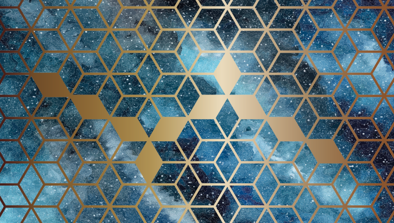 Galaxy modern geometric rugs - TenStickers