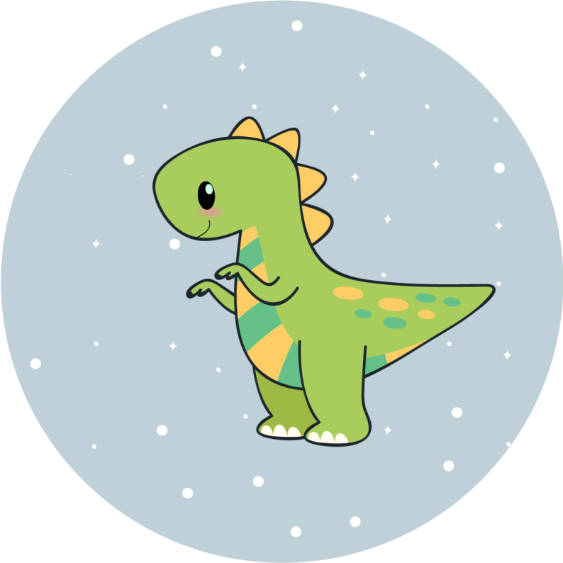 Dinosaur Footwear kids vinyl rug - TenStickers