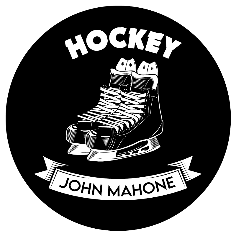 Custom Hockey Decor custom vinyl rug - TenStickers