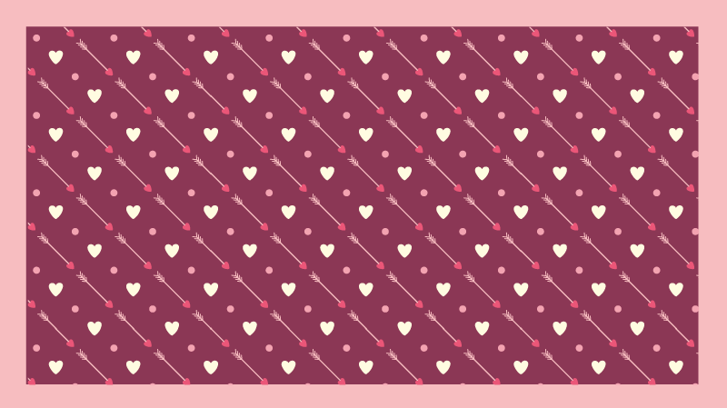 Polka dot pattern with heart geometric rugs - TenStickers