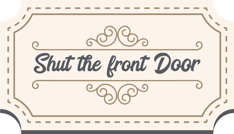 Shut Front Door custom rug - TenStickers