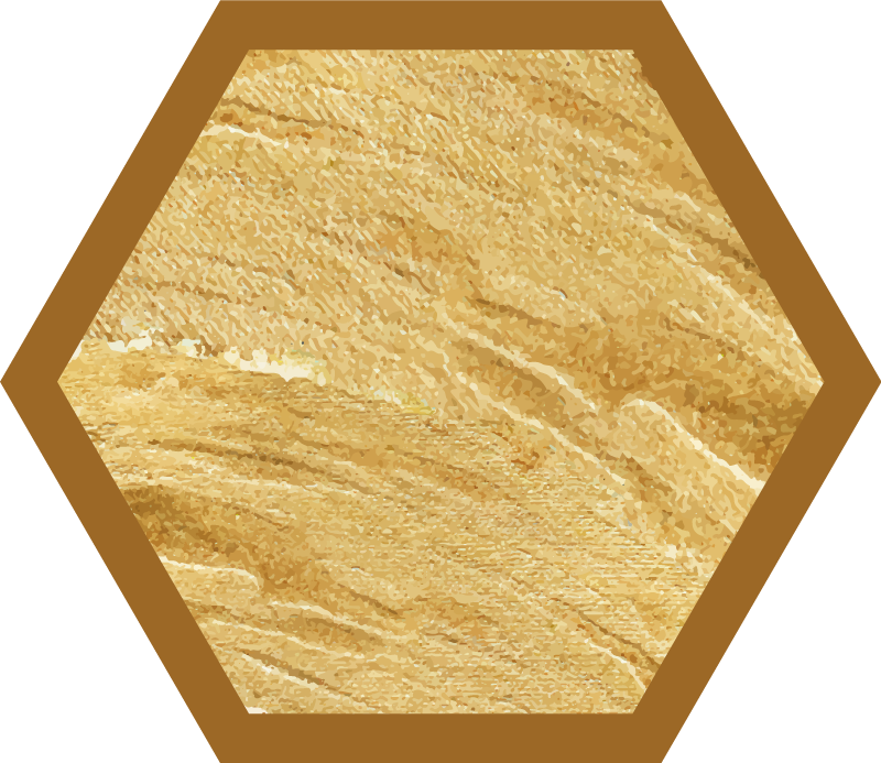 Hexagonal grain texture wood effect vinyl rug - TenStickers