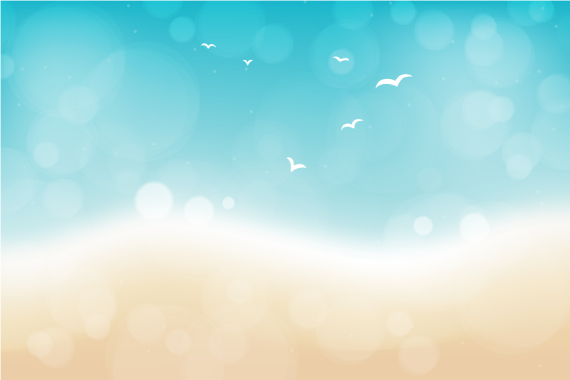 Ocean Breeze living room vinyl rug - TenStickers