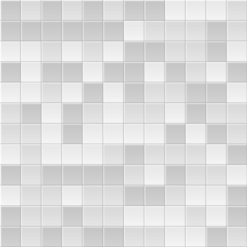 Sleek Grey Mosaic bathroom vinyl rug - TenStickers