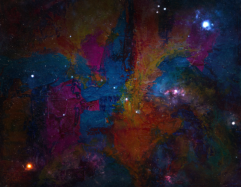 Abstract splash Rug modern rug - TenStickers