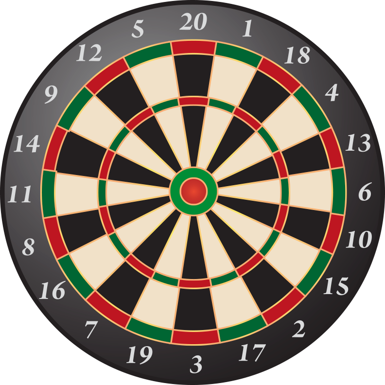 Dartboard Style teen vinyl rug - TenStickers