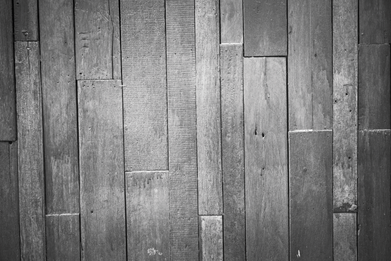 Modern grey finish wood effect vinyl rug - TenStickers