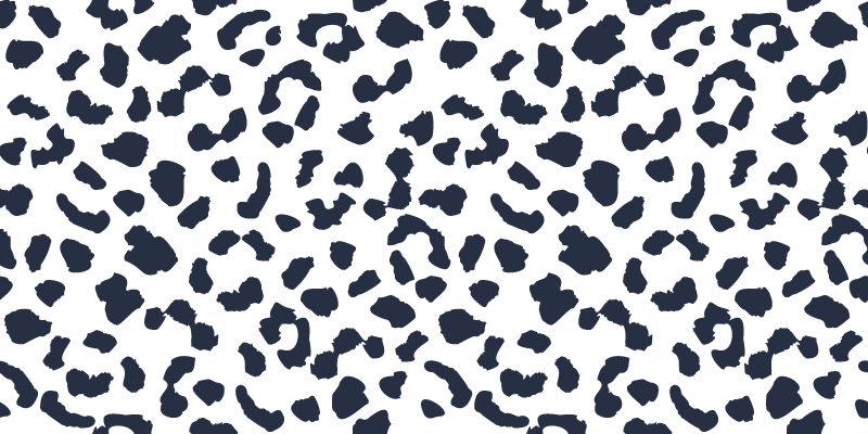 Leopard spot motif animal print vinyl rug - TenStickers