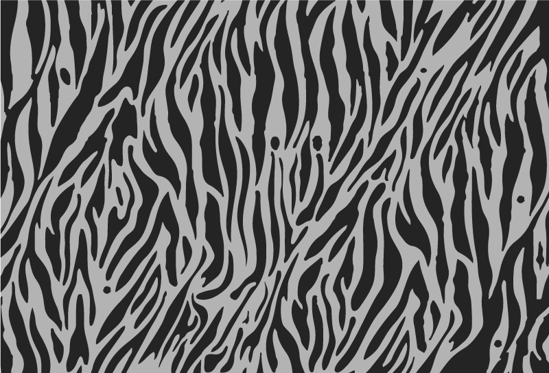 Zebra Pattern Stripes animal print vinyl rug - TenStickers