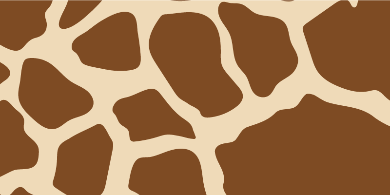 Giraffe pattern style animal print vinyl rug - TenStickers