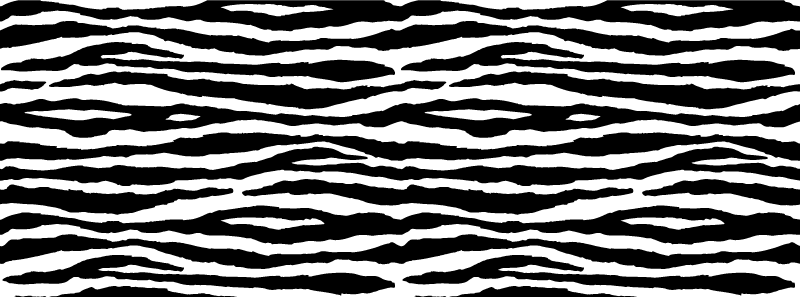 Zebra stripes animal print vinyl rug - TenStickers