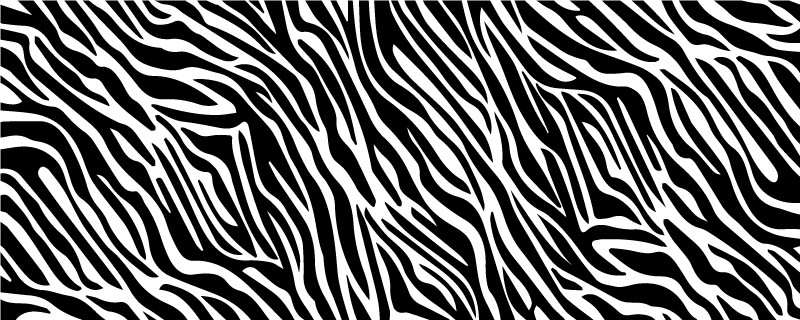Zebra Stripe Style animal print vinyl rug - TenStickers