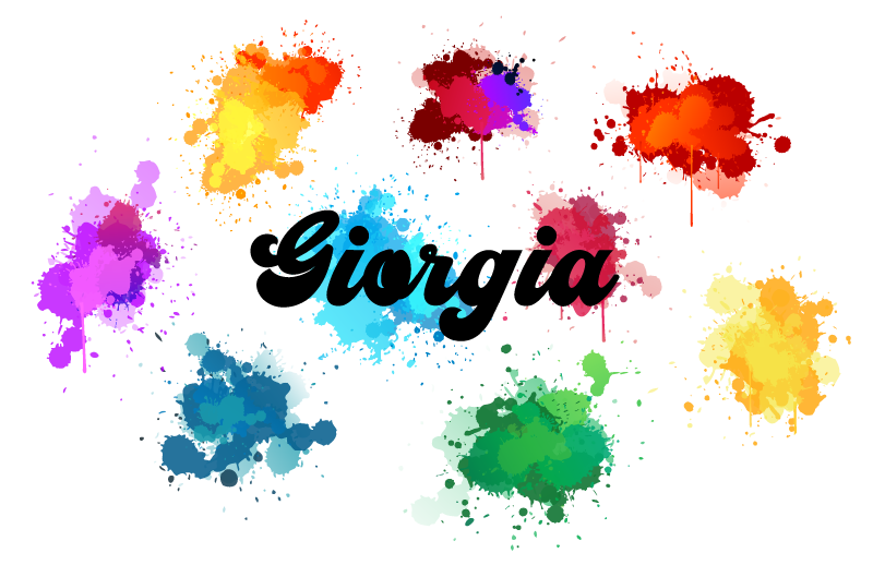 Aquarela splash personalised mat - TenStickers