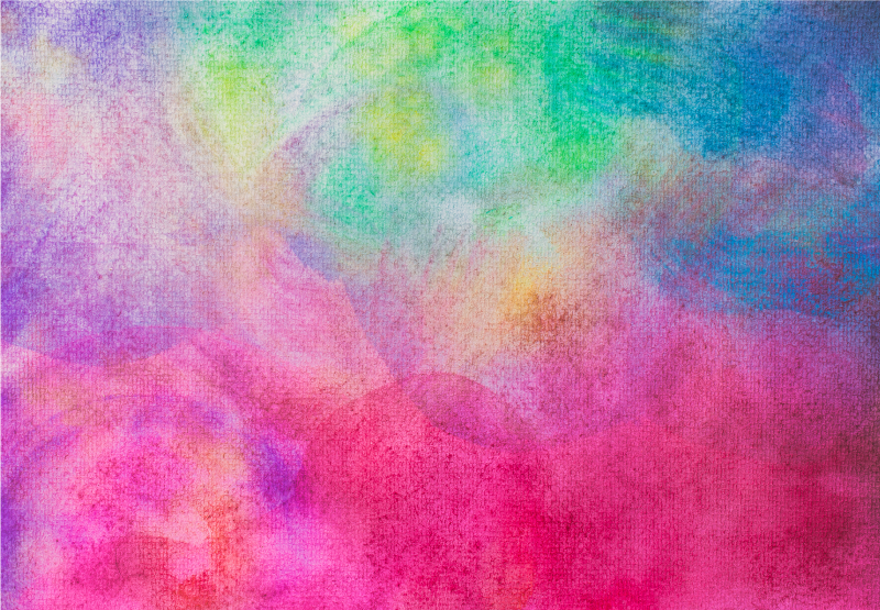 Colorful watercolor effect bedroom vinyl rug - TenStickers