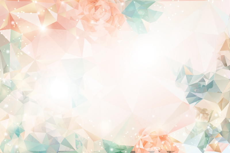 Botanical geometry floral vinyl rug - TenStickers