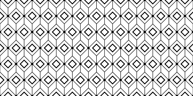 Modern diamond elements geometric vinyl rug - TenStickers
