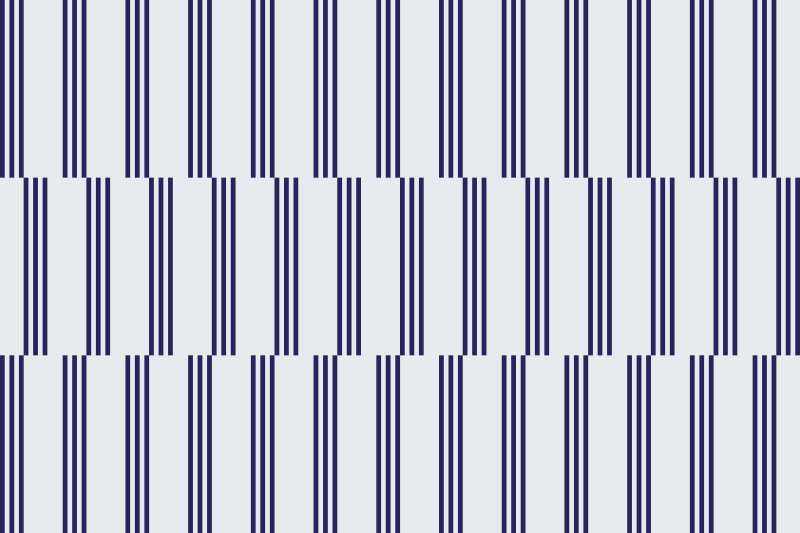 Living room vinyl rug in navy stripe design - TenStickers