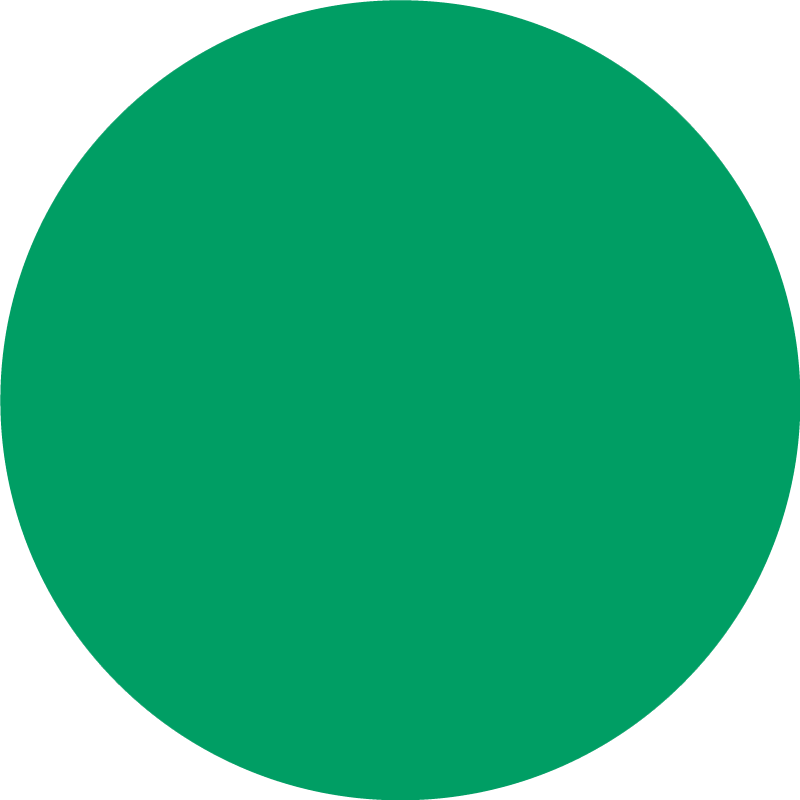 Vibrant Green circular vinyl rug - TenStickers